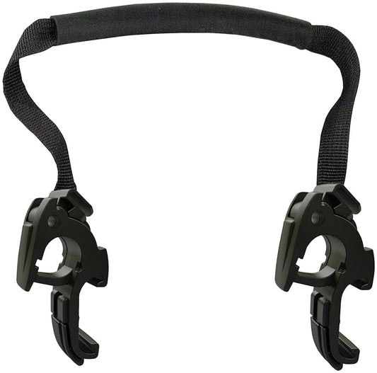 Ortlieb Replacement Pannier Hooks: For QL2.1 Systems, Fits 20mm Rails Only (no inserts), Pair, Black