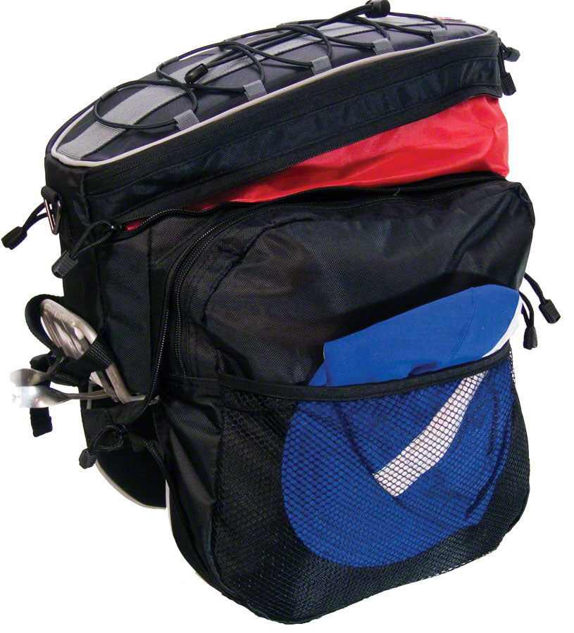 Banjo Brothers Rack Top Pannier Bag: Black