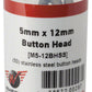 Wheels Manufacturing M5 x 12mm Button Head Cap Screw Stainless Steel Bottle/50