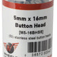 Wheels Manufacturing M5 x 16mm Button Head Cap Screw Stainless Steel Bottle/50