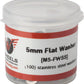 Wheels Manufacturing M5 Flat Washer Stainless Steel Bottle/100