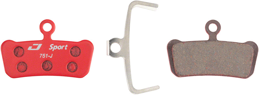 Jagwire Mountain Sport Semi-Metallic Disc Brake Pads for SRAM Guide RSC, RS, R, Avid Trail
