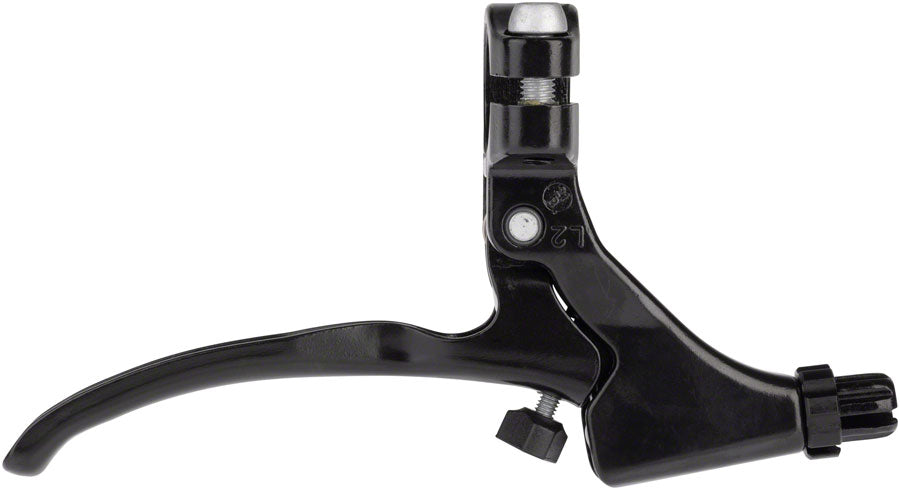 Promax FS-349 Brake Lever - Left, Long Pull, Tool-free Reach Adjust, Aluminum, Black