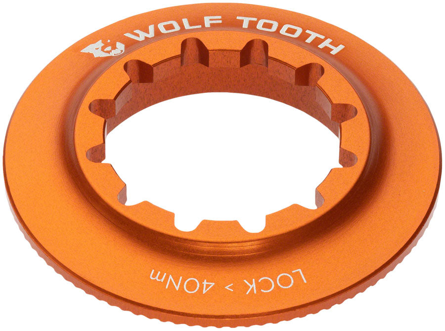 Wolf Tooth Centerlock Rotor Lockring - Internal Splined, Orange