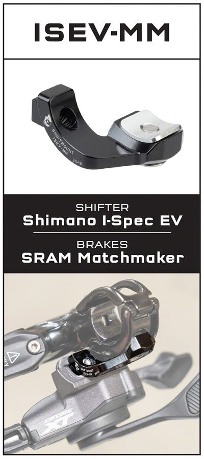 Wolf Tooth ShiftMount I-spec EV Shifter to SRAM Matchmaker Brake