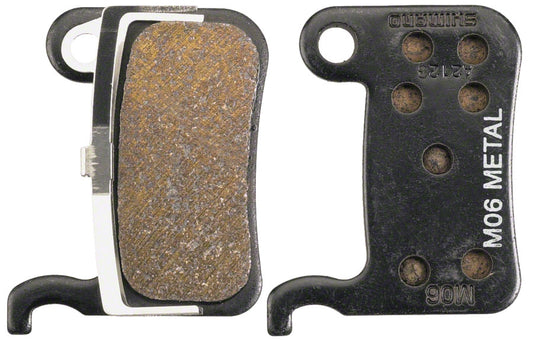 Shimano M06-MX Disc Brake Pads and Springs - Metal Compound, Steel Back Plate, One Pair