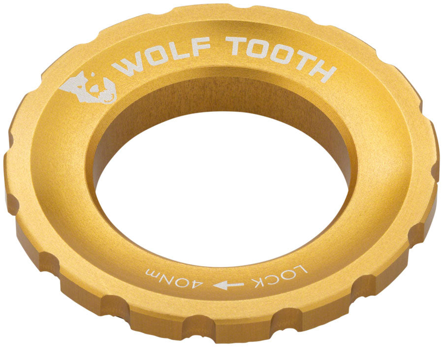 Wolf Tooth CenterLock Rotor Lockring - External Splined, Gold – Velo Mine