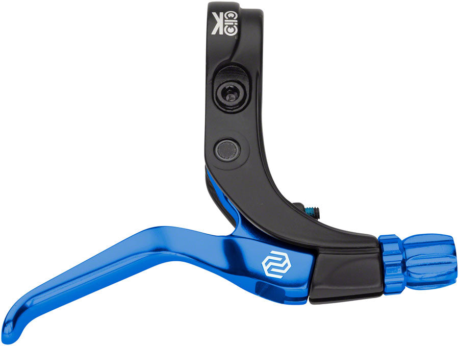 Promax Click V-Point - Long Reach Blue Brake Left & Right Flat Bar, BMX Black