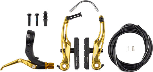 Promax P-1/Click V-Point Linear Pull Brake Kit - 108mm, Gold