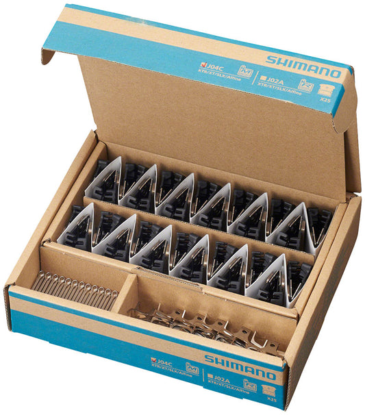 Shimano J04C-MF Disc Brake Pads and Springs - Metal Compound, Finned Alloy and Stainless Steel Back Plate, Box/25 pair