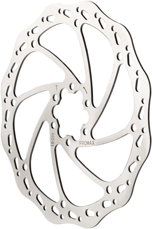 Promax Sport S1 Disc Brake Rotor - 180mm, 6-Bolt, Silver