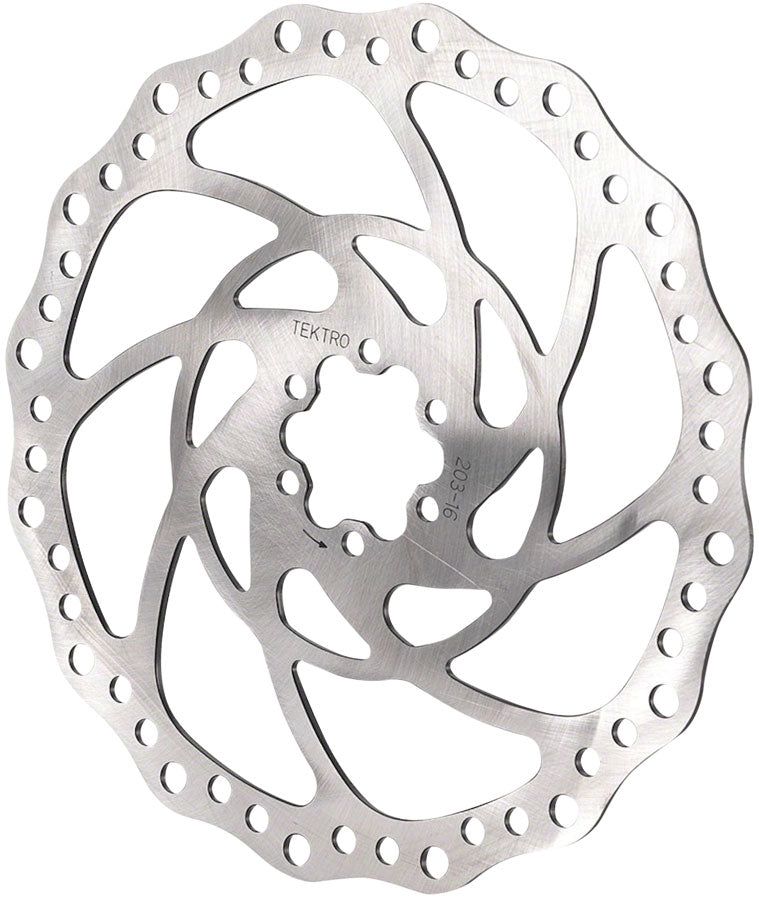 Tektro TR180-16 Disc Rotor - 180mm, 6-Bolt, Silver