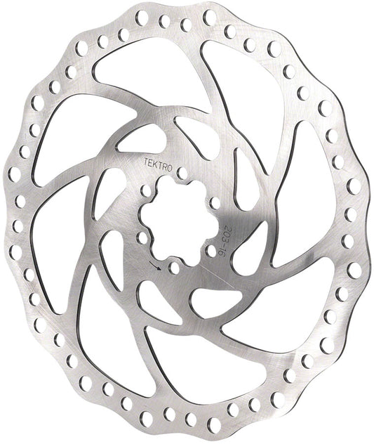 Tektro TR203-16 Disc Rotor - 203mm, 6-Bolt, Silver