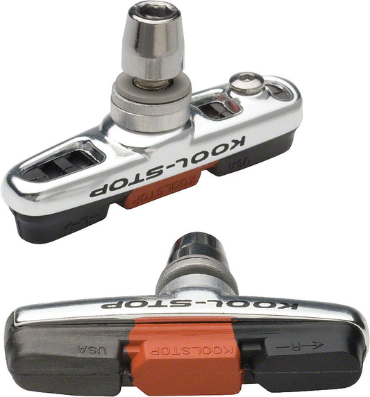 Kool-Stop Cross Brake Pad: Threaded post, Triple Compound