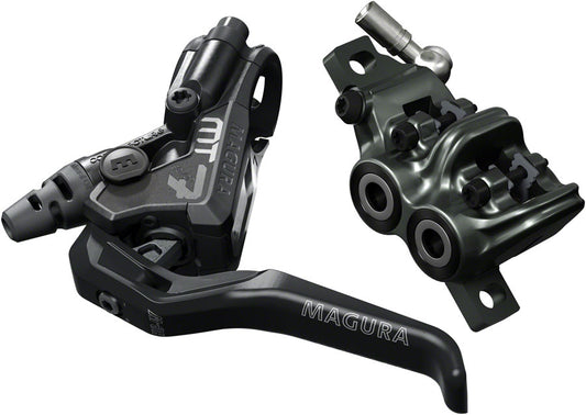 Magura MT7 HCW Disc Brake and Lever - Front or Rear, Hydraulic, Post Mount, Black/Gray