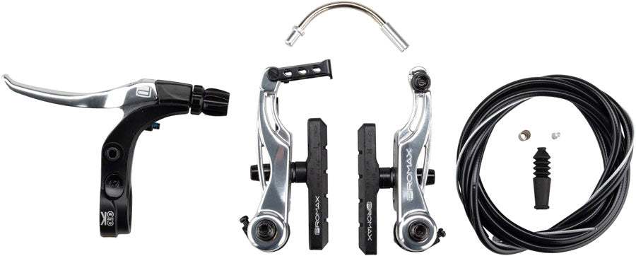 Promax P-1/Click V-Point Linear Pull Brake Kit - 85mm, Silver