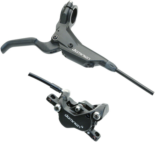 Hayes Dominion T4 Disc Brake and Lever - Front, Hydraulic, Post Mount, Black