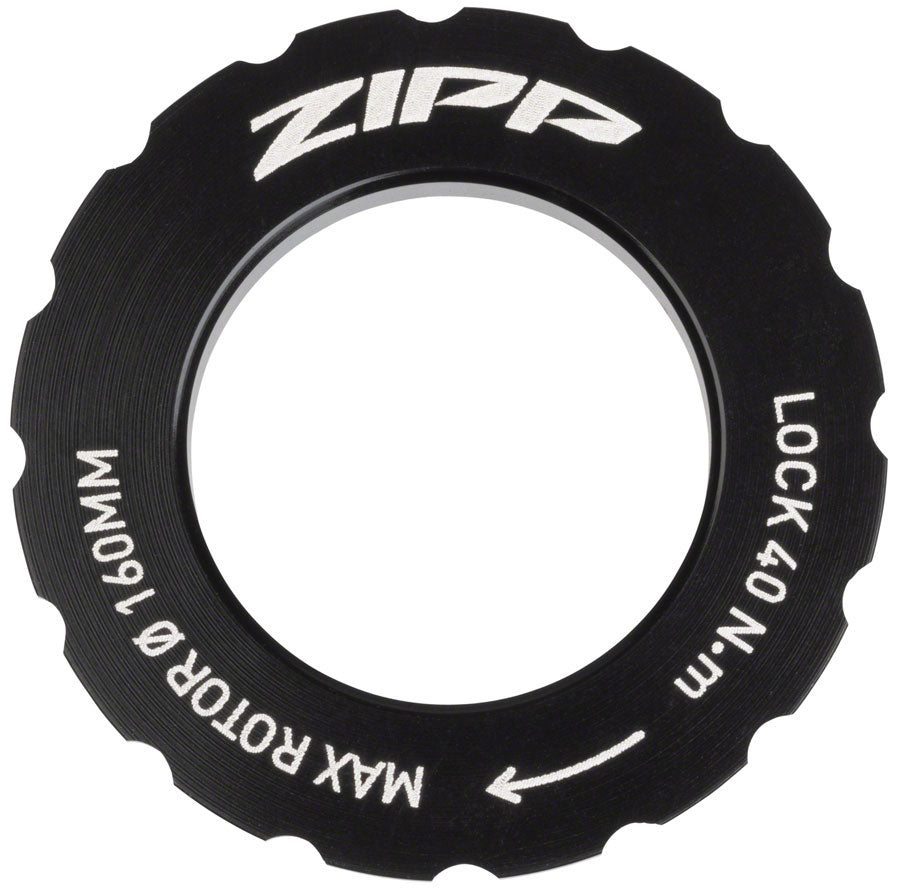 Zipp Center-Lock Disc Lock Ring - Zipp Logo, Sold Each, for Rotors up to 160mm