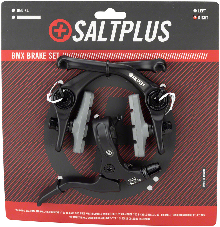 Salt Plus Geo XL U-Brake and Salt Moto Lever Set - Right, Black