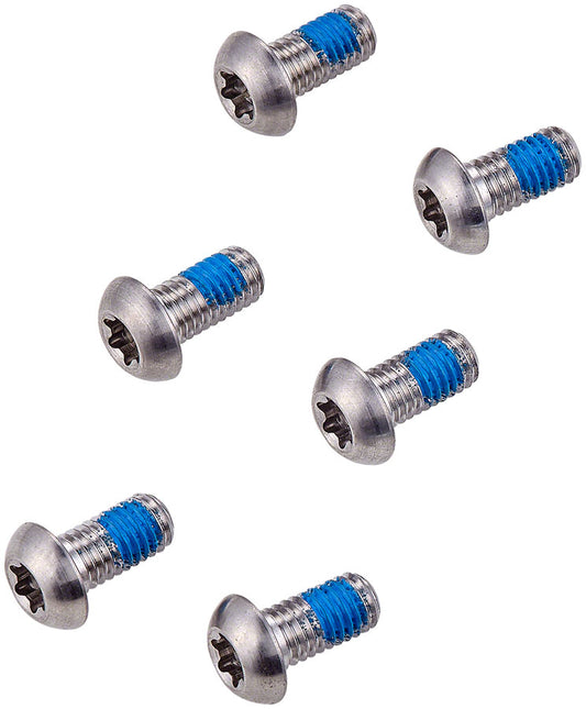 SRAM/ Avid T25 Rotor Bolt Kit, Titanium, Set of 6