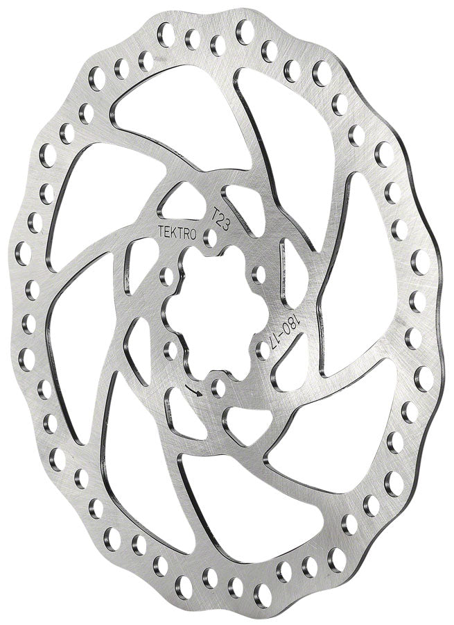 Tektro TR160-17 Disc Brake Rotor - 160mm, 6-Bolt, 2.3mm Thickness, Silver