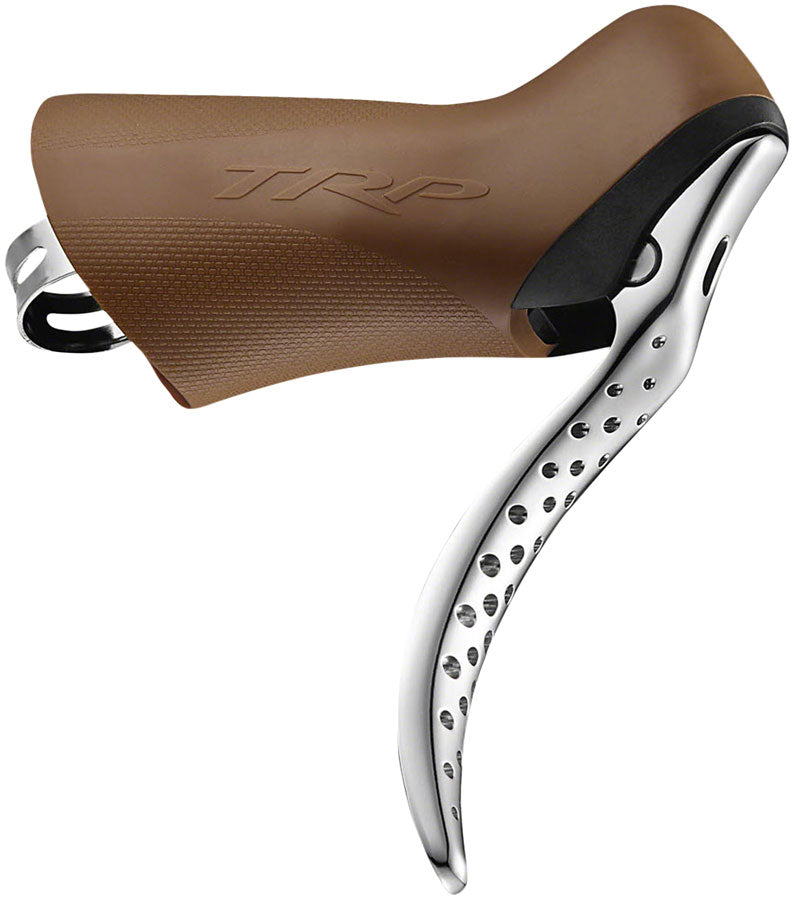 TRP Hylex RS Disc Brake and Lever - Front, Hydraulic, Flat Mount, Gum/Silver