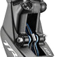 TRP DH-R EVO HD-M846 Disc Brake and Lever - Rear, Hydraulic, 4-Piston, Post Mount, Black