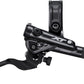 Shimano Deore XT BL-M8100/BR-M8120 Disc Brake and Lever - Rear, Hydraulic, Post Mount, 4-Piston, Finned Metal Pads, Black