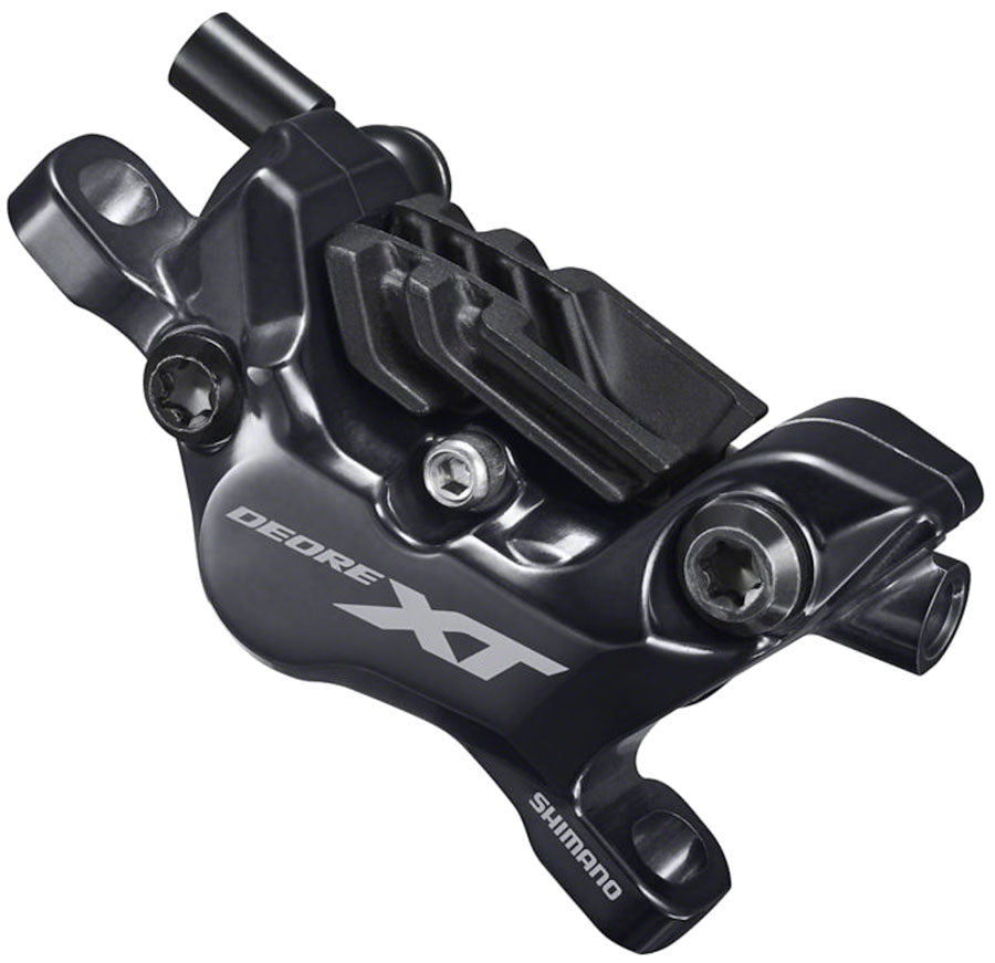 Shimano XT BR-M8120 Disc Brake Caliper - 4-Piston Post-Mount , Metal Pads with Fins, Black