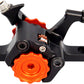 Paul Component Engineering Klamper Disc Caliper, Short Pull, Black with Orange Adjusters
