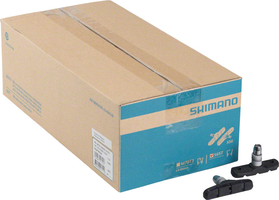 Shimano S65T V-Brake Shoe Set, 50 Pairs