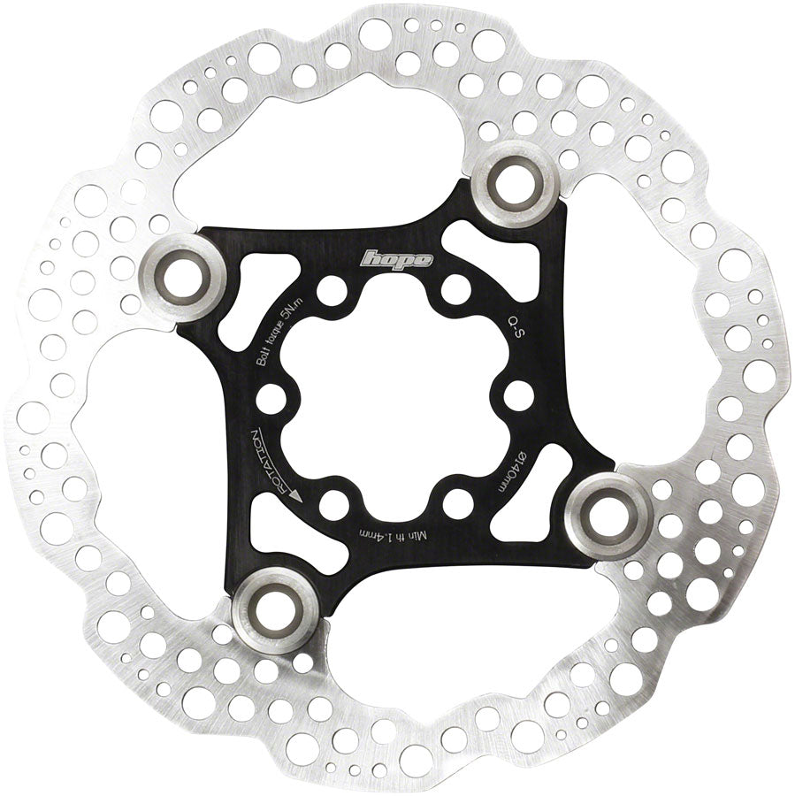 Hope Floating Disc Brake Rotor - 183mm, 6-Bolt, Black