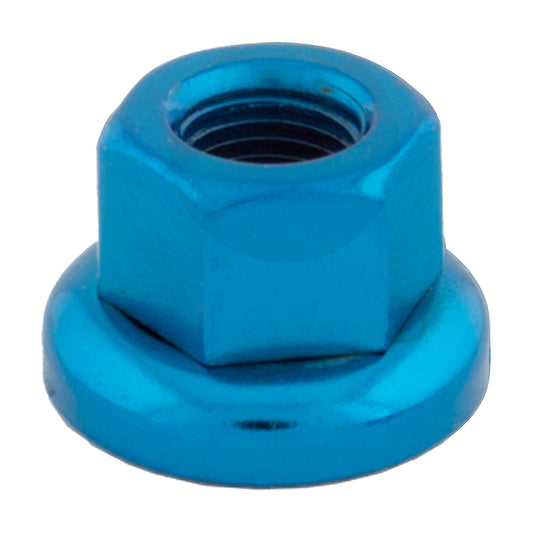 Track Axle nuts Blue M9 x 1 Chromoly Pair for Front  Hub