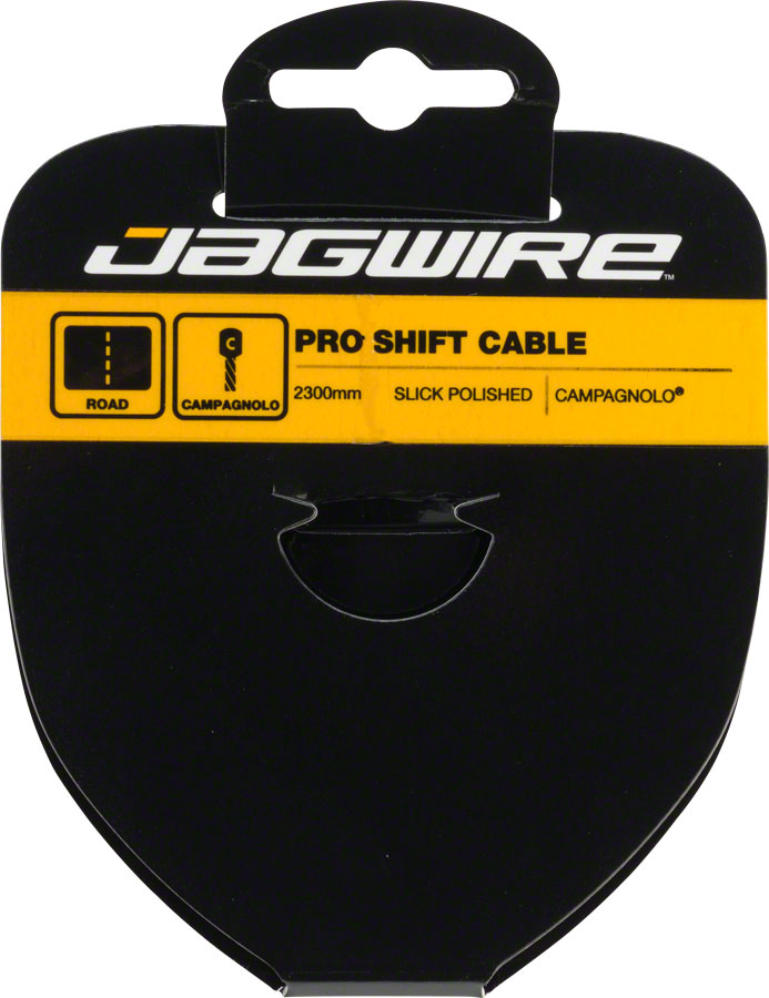Jagwire Pro Shift Cable - 1.1 x 2300mm, Polished Slick Stainless Steel, For Campagnolo