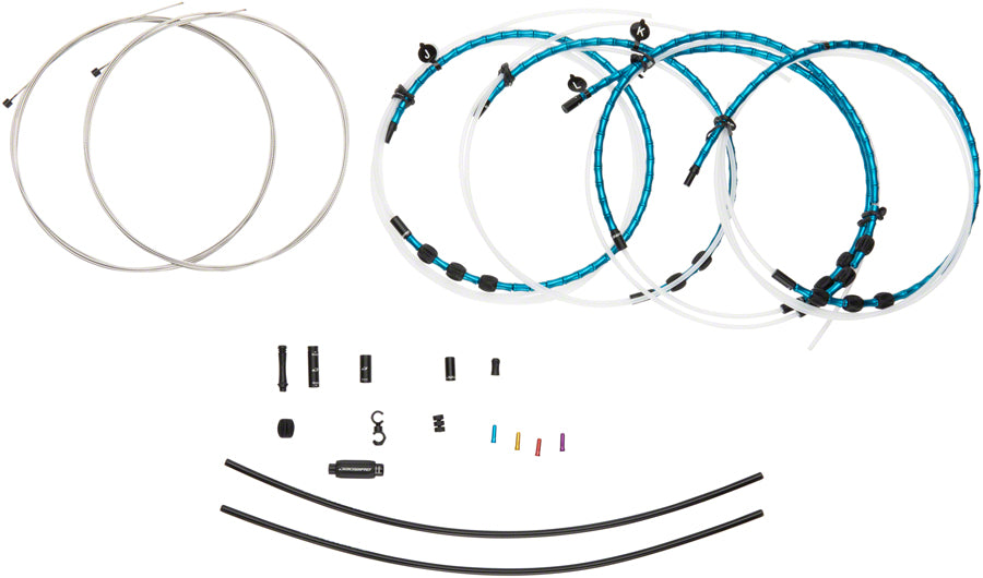 Jagwire 2x Elite Link Shift Cable Kit SRAM/Shimano with Polished Ultra-Slick Cables, Blue