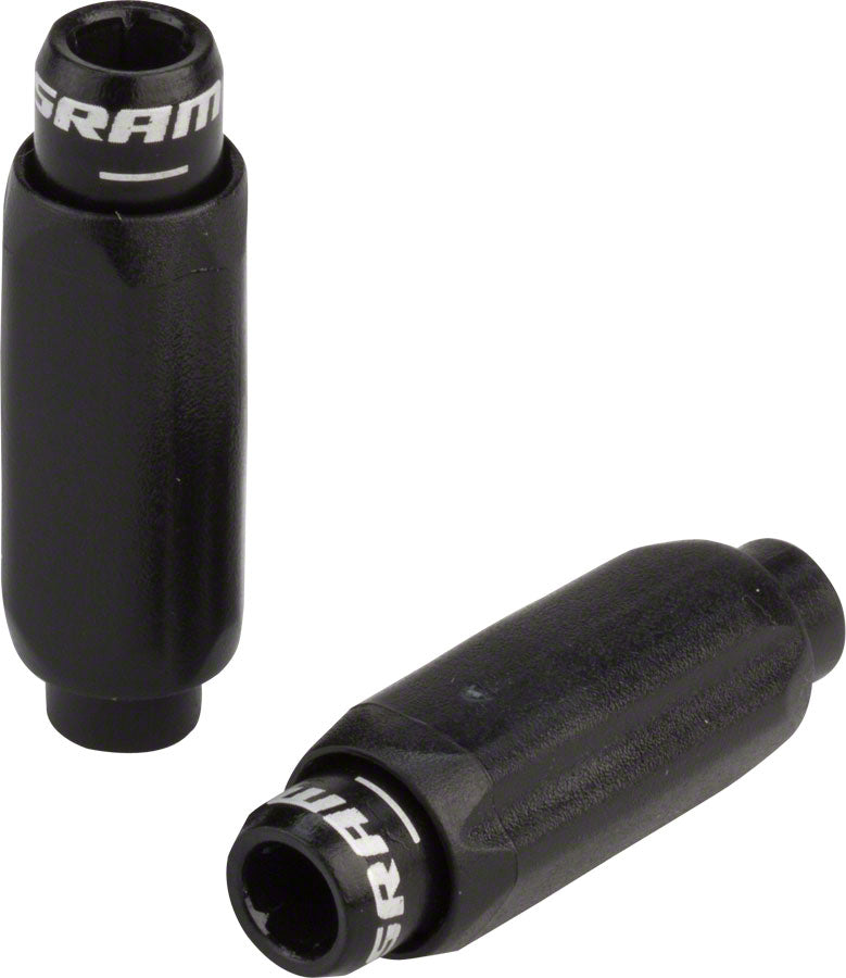 SRAM Compact 4.0mm Alloy Barrel Shift Cable Adjusters, Black, Pair