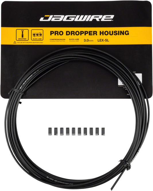 Jagwire 3mm Pro Dropper Housing Slick Lube Liner 10M Roll Seatpost Black