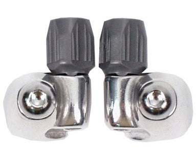 Down Tube Braze On Cable Stops Barrel Adjusters Pair