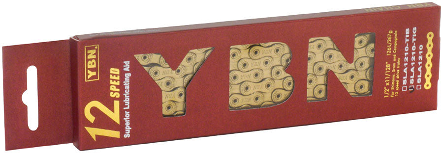 YBN Ti-Nitride Chain - 12-Speed, 126 Links, Gold