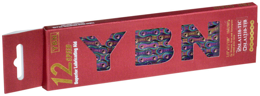 YBN Ti-Nitride Chain - 12-Speed, 126 Links, Rainbow