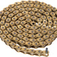 Salt Plus Warlock Chain - Single Speed 1/2" x 1/8", 100 Links, Half Link Chain, Gold