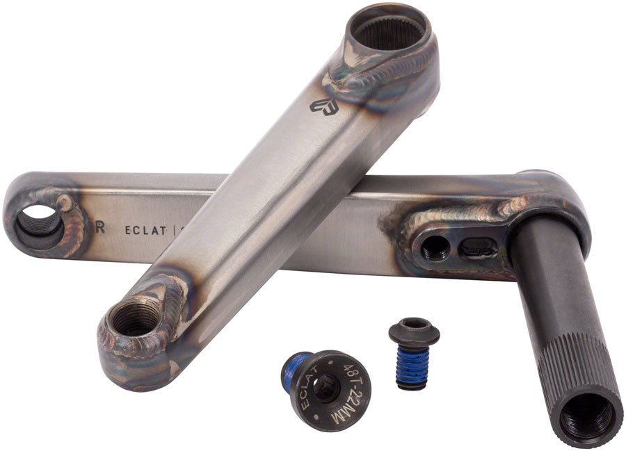 Eclat Spire 2-Piece 160mm 1-Speed 22 mm Spindle Crankset Gray