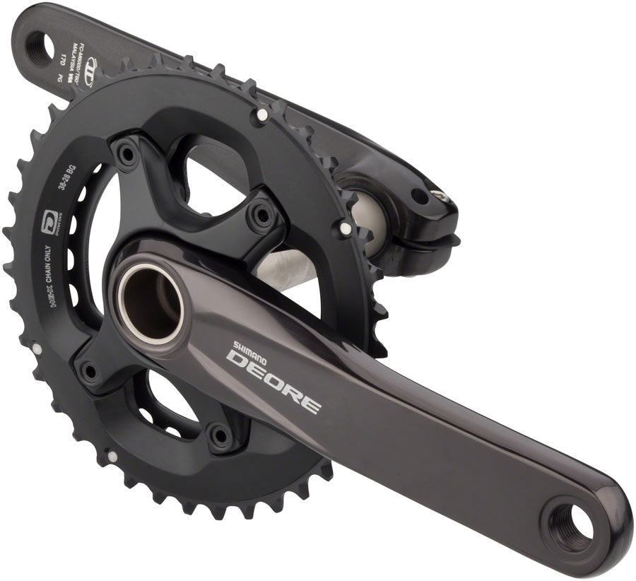 Shimano FC-M6000-2 170mm 38/28T 10-Speed Hollowtech II Crankset Black