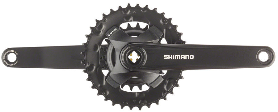 Shimano FC-MT101-B2 175mm 36/22T 9-Speed Square Taper Crankset Black
