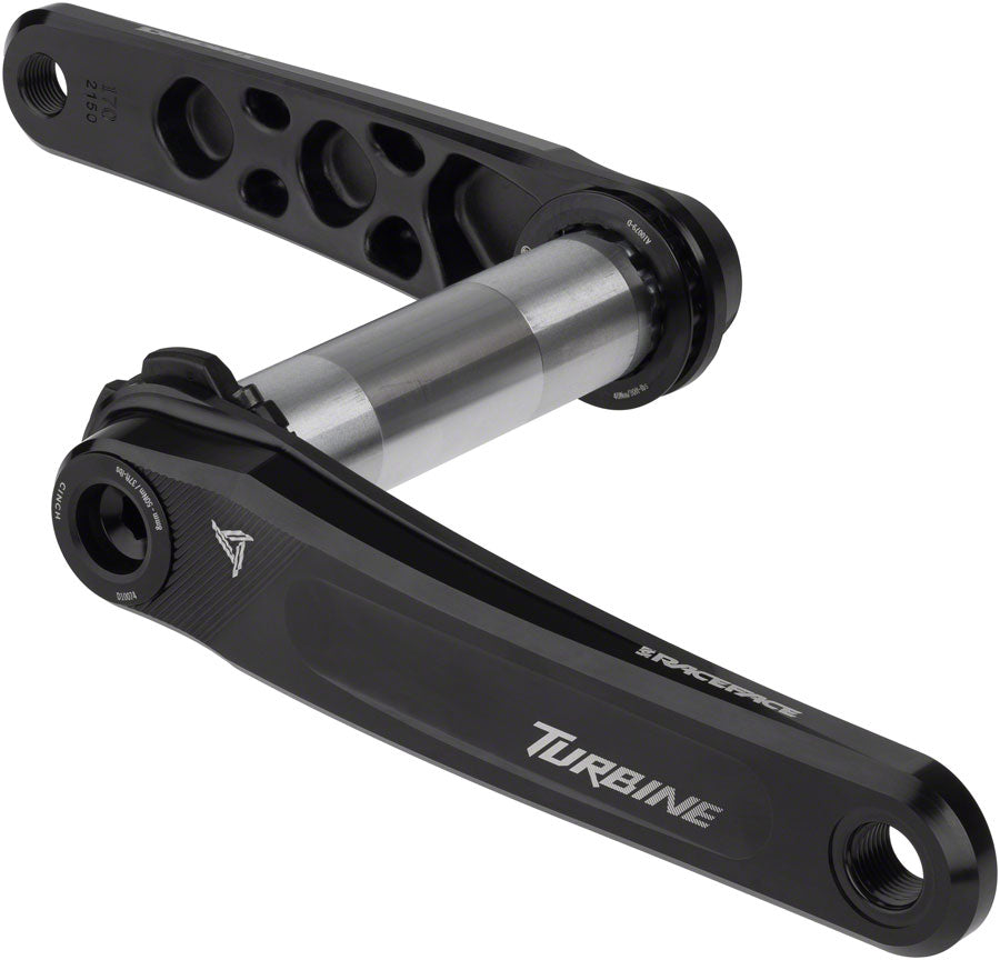 RaceFace Turbine Crankset - 170mm, Direct Mount, 136mm Spindle with CINCH Interface, 7050 Aluminum, Black