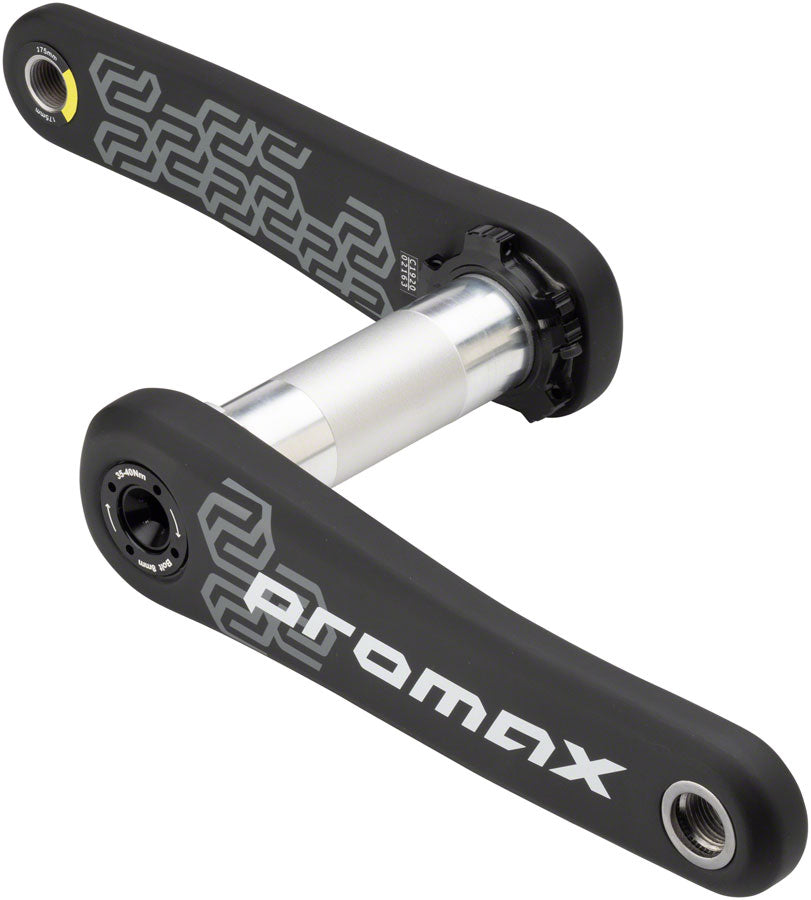 Promax CK-1 Carbon 175mm 1-Speed 30 mm Spindle Crankset Black