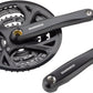 Shimano Acera FC-M371-L 175mm 48/36/26T 9-Speed Square Taper Crankset Black