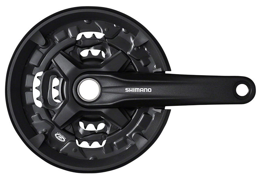 Shimano FC-MT210-3 Crankset - 175mm, 9-Speed, 40/30/22t, 50mm Chainline, Black