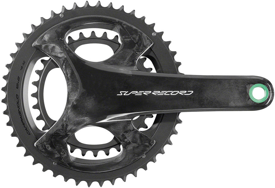 Campagnolo Super Record Wireless Crankset - 170mm, 12-Speed, 48/32t, Campy 121/88 Asym BCD, Ultra Torque Spindle, Carbon