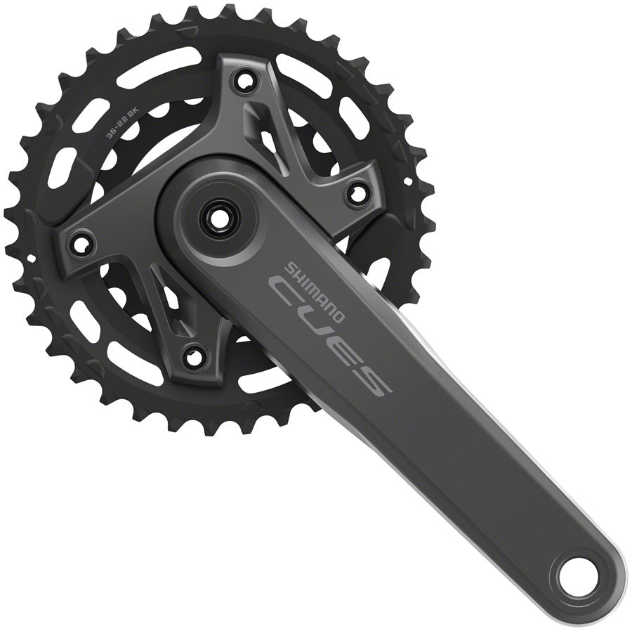 Shimano CUES FC-U6000-2 170mm 36/22T 10/11-Speed Hollowtech II Crankset Black